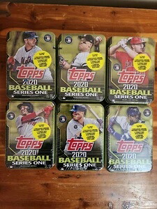2020 Topps シリーズ1 コンプリートティンセット (6) 工場未開封 トラウトジャッジ ベッツ アロンソ|トレーディングカード ラフテル