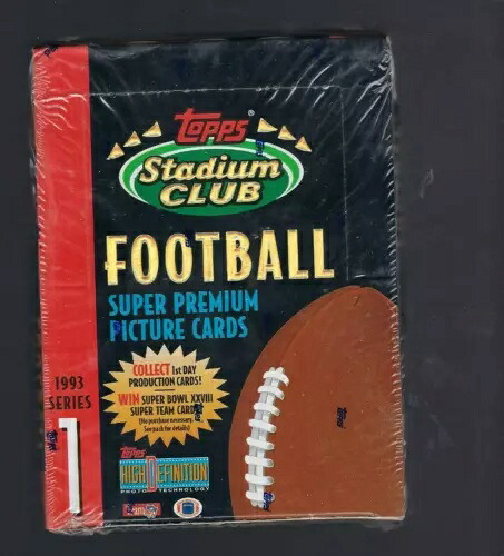 1993 Topps スタジアムクラブ シリーズ1 フットボール ファクトリーシールボックス 24パック｜トレーディングカード　ラフテル