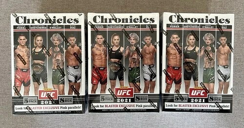 2022年 Panini UFC Chronicles ブラスターボックス 工場未開封 MMA トレーディングカード 3枚セット｜トレーディングカード　ラフテル