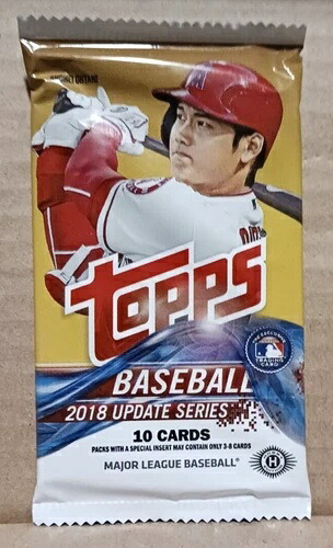 2018 Topps アップデート ベースボール フレッシュ 10枚入り ホビーパック 未開封 送料無料｜トレーディングカード　ラフテル