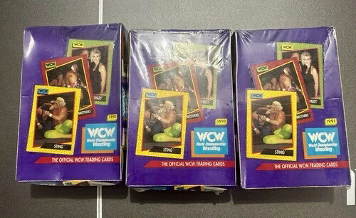 1991年 Impel WCW レスリングトレーディングカード 36パック 工場未開封ボックス入り|トレーディングカード ラフテル