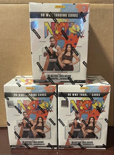 工場未開封 2022 Panini WWE NXT レスリング ブラスター ボックス 3個セット｜トレーディングカード　ラフテル