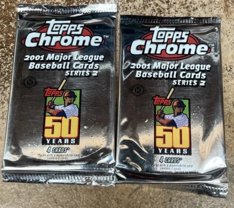 2001 Topps Chrome シリーズ 2 ホビーベースボール シールドパック プホルス RC 2枚セット｜トレーディングカード　ラフテル