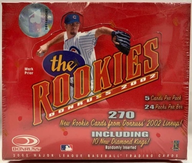 2002 ドンラス ザ・ルーキーズ MLB ベースボール ホビーボックス 24パック 新品未開封｜トレーディングカード　ラフテル