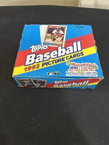 1992 Topps ベースボール チェロワックスボックス 24パック 未開封 ゴールドカード マニー・ラミレス RC｜トレーディングカード　ラフテル