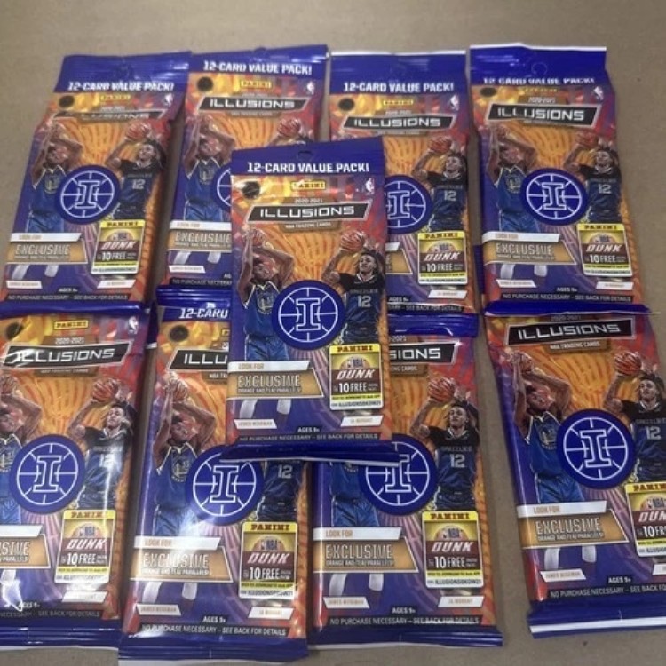 9パックロット - 2020-21 Panini Illusions バスケットボール NBA 工場密封バリューパック｜トレーディングカード　ラフテル