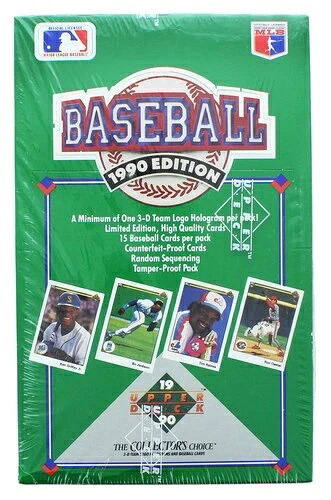 1990年 Upper Deck ベースボールトレーディングカード ローシリーズ 工場未開封ワックスボックス｜トレーディングカード　ラフテル