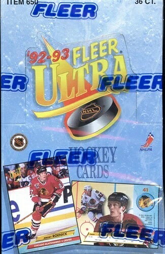 1992/93 FLEER ウルトラホッケー シリーズ 1 ホビー 未開封ボックス (開封済み)｜トレーディングカード　ラフテル