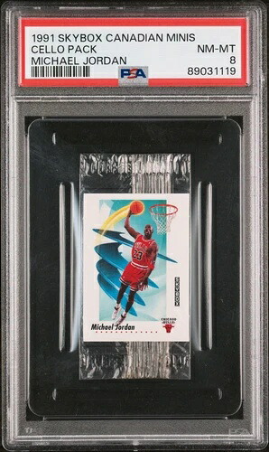 希少！マイケル・ジョーダン 1991 スカイボックス カナディアン ミニ PSA 8 未開封チェロ パック ローポップ！｜トレーディングカード　ラフテル 77,000円