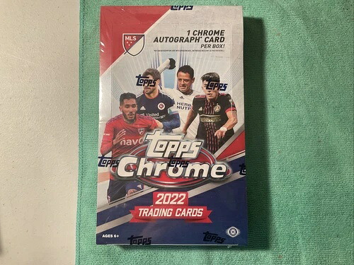 2022 Topps Chrome MLS サッカー ホビーボックス 工場未開封 1箱あたりオートカード1枚 新品｜トレーディングカード　ラフテル