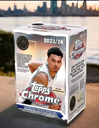 2023-24 Topps Chrome バスケットボール バリューブラスター 2箱（各5枚入り）｜トレーディングカード　ラフテル