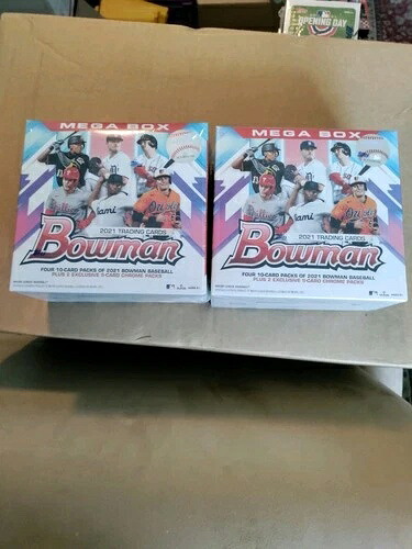 トップス ボウマン 2021 MLB メガボックス 2個セット 新品未開封 100枚入り｜トレーディングカード　ラフテル