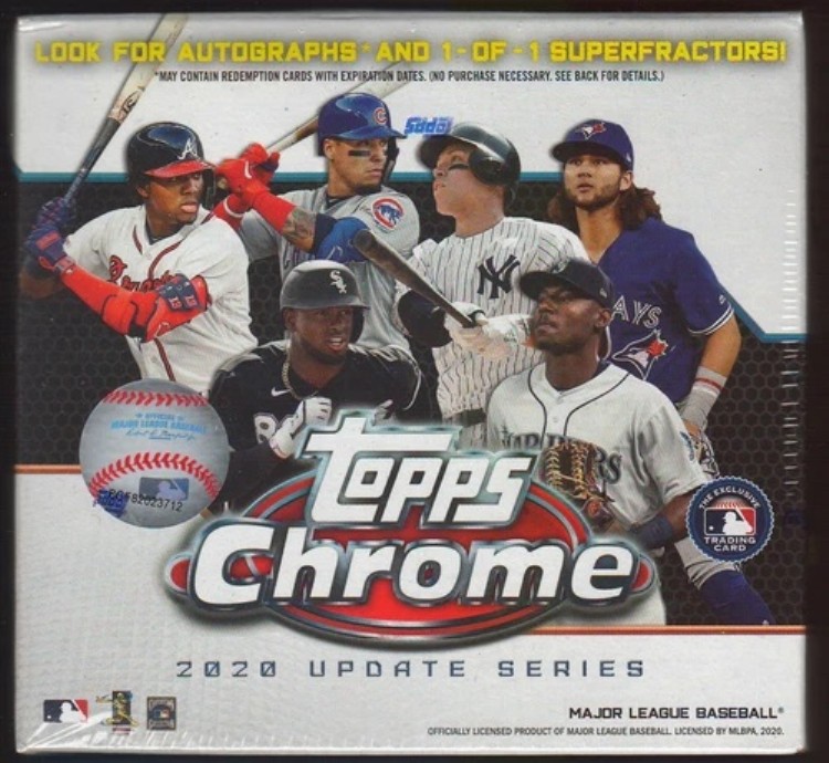 2020 Topps Chrome Update Series シールドターゲットメガ（ブラスター）ボックス ホワイト 7パック｜トレーディングカード　ラフテル