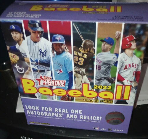 2022 Topps Heritage MLB ベースボール 138 カード メガ ボックス 新品未開封!｜トレーディングカード　ラフテル