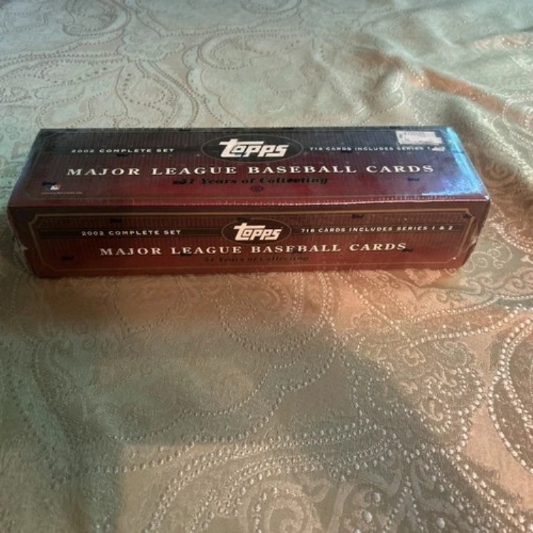 2002 Topps MLB ベースボールカード コンプリートセット 未開封ボックス 718枚入り シリーズ1&2｜トレーディングカード　ラフテル