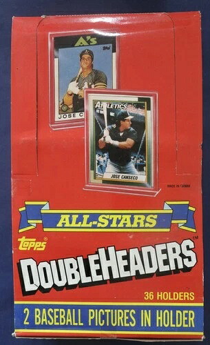 1990 Topps All-Stars DoubleHeaders ファクトリーシールボックス 36パック｜トレーディングカード　ラフテル
