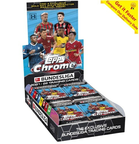 2021-22 Topps Chrome LIGHT ブンデスリーガ サッカー ファクトリーシール ホビーボックス 16パック｜トレーディングカード　ラフテル