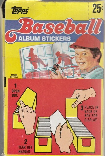 1983 Topps ベースボール 未開封 ステッカー付き ケースから出した状態 オリジナルストック ブラック X｜トレーディングカード　ラフテル 47,520円