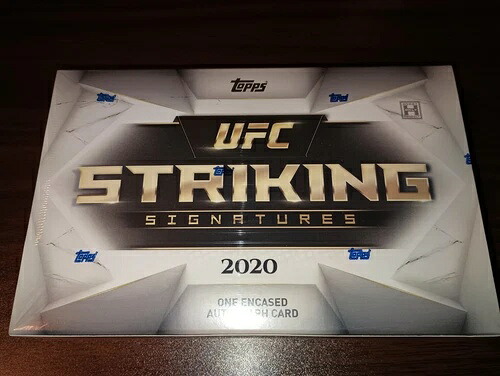 2020 Topps UFC Striking Signatures Box 1ボックスに1枚の直筆サイン入りカード｜トレーディングカード　ラフテル