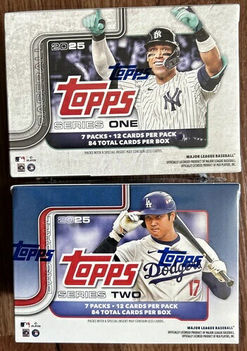 2025 Topps シリーズ 1 & 2 ベースボール 未開封 ブラスターボックス 84 枚入り 2個セット｜トレーディングカード　ラフテル 48,840円