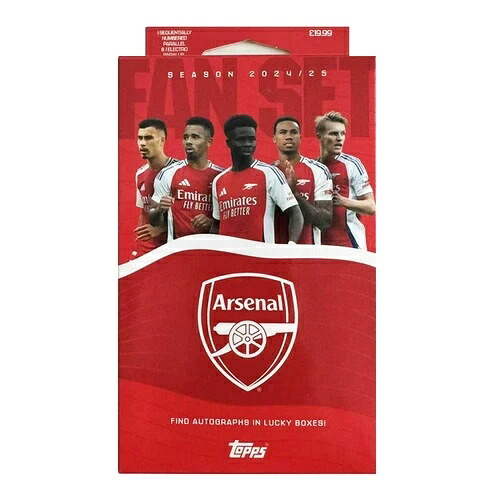 2024-25 Topps アーセナル チームボックス サッカー スターカード ボックスカード 工場未開封！｜トレーディングカード　ラフテル