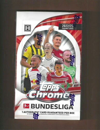 2022/23 Topps クローム ブンデスリーガ サッカー ファクトリーシール ホビーボックス、クロームオート1個/｜トレーディングカード　ラフテル