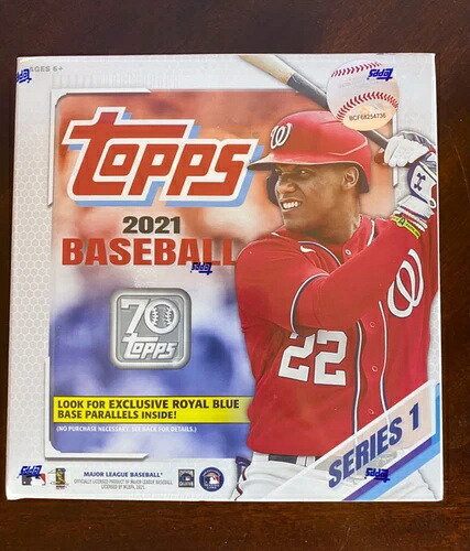 2021 Topps シリーズ1 ベースボール メガボックス 16パック 合計256枚のカード 新品未開封|トレーディングカード ラフテル