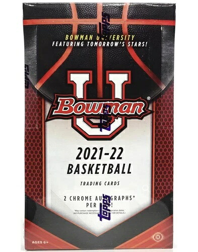 2021-22 Topps Bowman University バスケットボール ホビーボックス 工場未開封 新品|トレーディングカード ラフテル