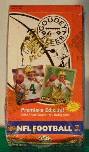 1996-97 Fleer Goudey NFLHobby Box - 工場未開封 - 36パック|トレーディングカード ラフテル