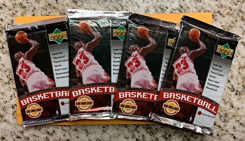 1998-99 Upper Deck シリーズ 2 MJ Access バスケットボール - 工場未開封パック 4個セット|トレーディングカード ラフテル