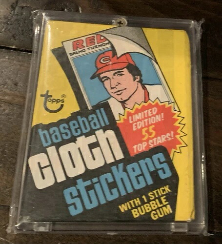 1977年 Topps 野球布ステッカー 未開封パック ジョージ・ブレット ピート・ローズ|トレーディングカード ラフテル