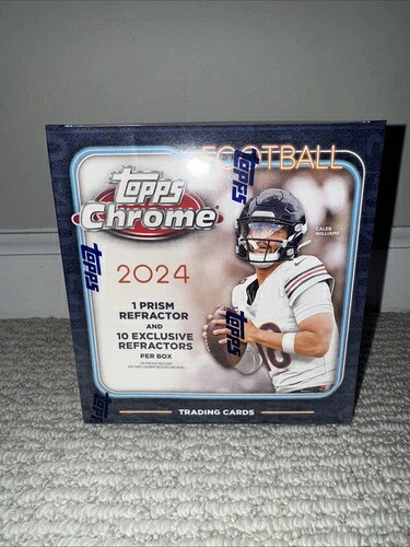 2024 Topps Chrome Football Mega Box - 工場で密封され、手元にあるためすぐに発送できます!｜トレーディングカード　ラフテル