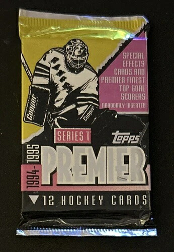 1994-95 Topps Premier Ser 1 ホッケー カード 密封ホイル パック 12 枚のカード ウェイン グレツキー｜トレーディングカード　ラフテル