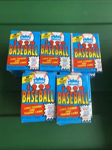1990年 Fleer 野球用ワックスパック 50個入り - 密封パック｜トレーディングカード　ラフテル