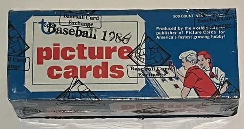 1986年 Topps ベースボールベンディングボックス BBCE ラップ FASC 未開封ケースより｜トレーディングカード　ラフテル