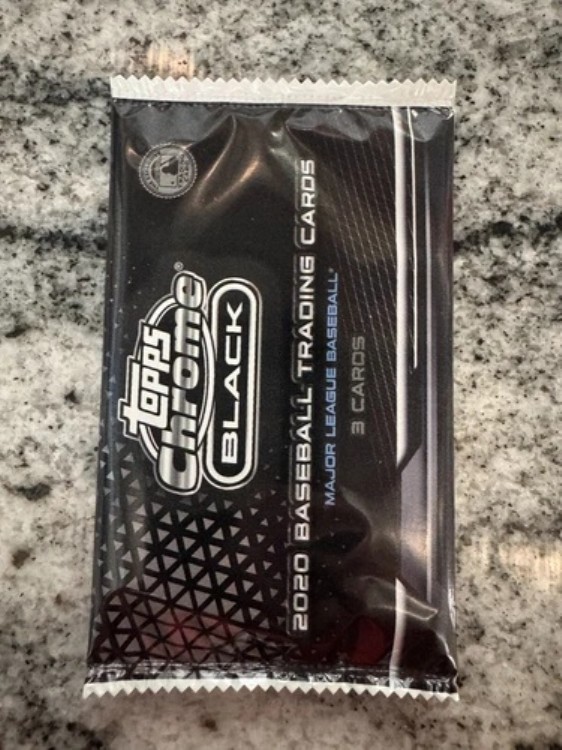 2020 TOPPS クロームブラック ベースボール 3 カードパック新品未開封パック｜トレーディングカード　ラフテル