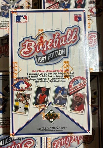 1991年 Upper Deck ベースボールワックスボックス ローシリーズ ノーラン - ヒーローズ - ジョーダンを探せ｜トレーディングカード　ラフテル