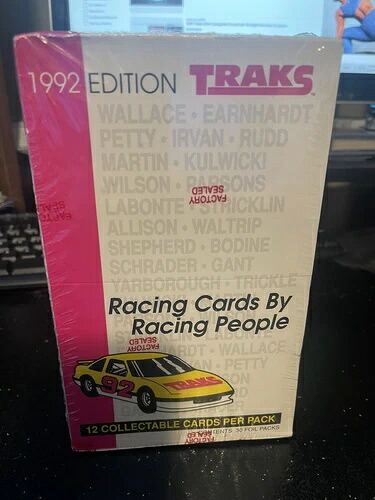 1992年版 Traks レーシングカード 30枚入り ホイルパック 箱は工場で未開封｜トレーディングカード　ラフテル