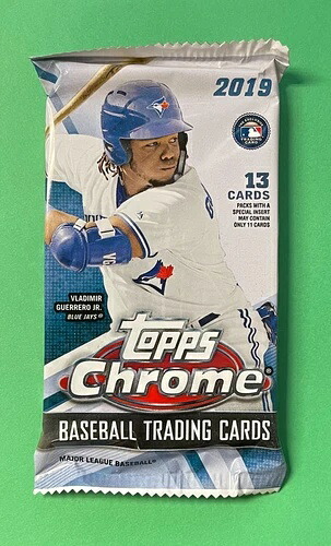 2019 TOPPS クローム ジャンボパック 未開封 (1パックあたりカード13枚)｜トレーディングカード　ラフテル
