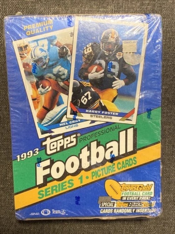1993 Topps フットボール シリーズ 1 ボックス 工場未開封 36 パック｜トレーディングカード　ラフテル