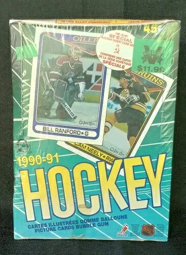 1990 OPC O PEE CHEE ホッケーカード 未開封 ワックスボックス 36パック フランス系カナダ人｜トレーディングカード　ラフテル