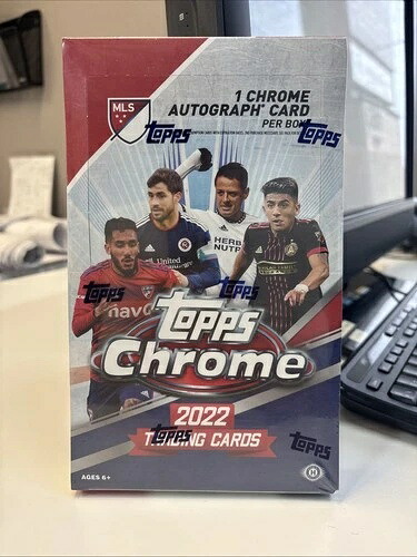 2022 Topps Chrome MLS サッカー 密封ホビーボックス 1箱あたりオート1個|トレーディングカード ラフテル