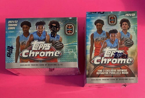 2021-22 TOPPS クローム オーバータイム エリート OTE バスケットボール 密封ブラスターボックス (2個セット)｜トレーディングカード　ラフテル