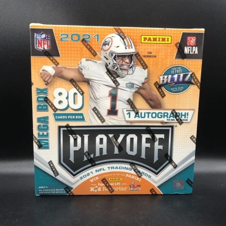 2021 パニーニ プレーオフ NFL フットボール ファクトリーシール メガボックス カード80枚 オート1個｜トレーディングカード　ラフテル