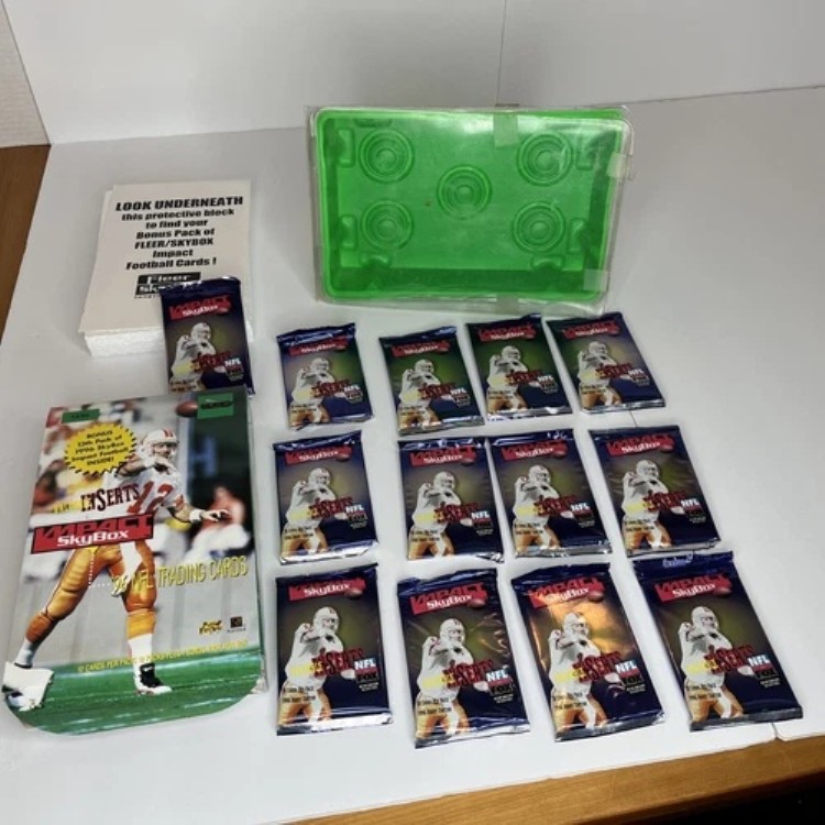 1996年 スカイボックス インパクト フットボール ボックス 13個入り 未開封 新品 レア ボーナス 読了*|トレーディングカード ラフテル