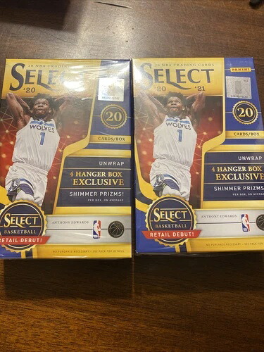 2020-21 パニーニ NBA セレクト バスケットボール カード (2 枚セット) ハンガー ボックス 工場未開封!｜トレーディングカード　ラフテル