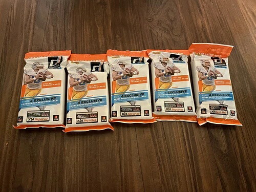 2021年 Donruss フットボール ファットパック 5個セット 工場未開封｜トレーディングカード　ラフテル