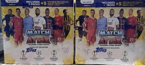 22-23 Topps Match Attax カードゲーム メガボックス 5 限定レッドパラレル 未開封｜トレーディングカード　ラフテル