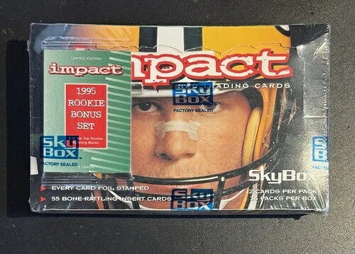 1995 スカイボックス インパクト フットボール ルーキーボーナスセット付き 工場未開封ボックス (36パック)｜トレーディングカード　ラフテル