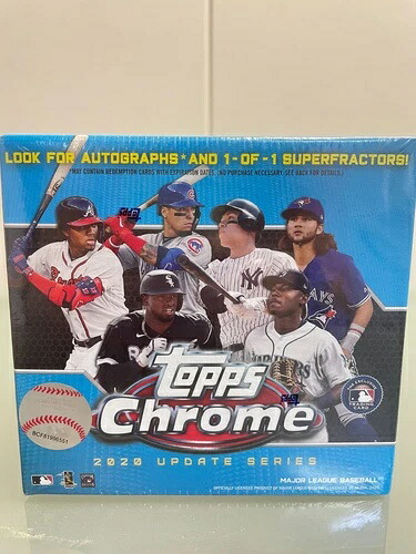 2020年 Topps クロームアップデートシリーズ MLB トレーニングカード メガボックス 28枚入り 未開封|トレーディングカード ラフテル